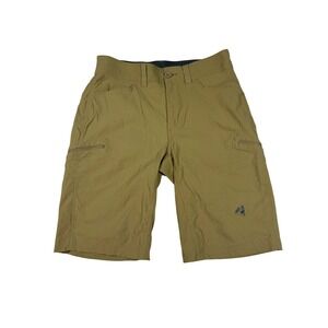 Eddie Bauer First Ascent Shorts Men 32 Khaki Guide Camp Hiking Cargo Stretch